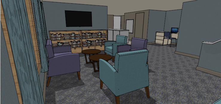 design mock up of cruise interior